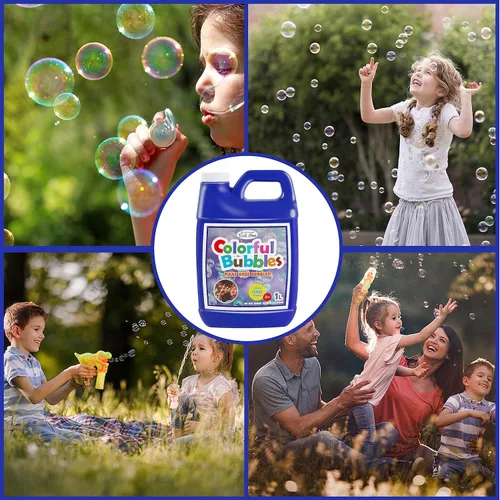 Miniatura 6 de Solución concentrada de burbujas Lulu Home, repuesto de 1 L/33.8 onzas para máquinas de burbujas, varitas gigantes y sopladores - hasta 2.5 galones