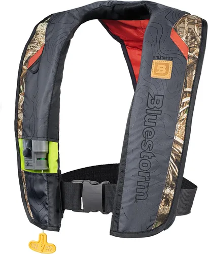 BLUESTORM Stratus 35 Chaleco salvavidas inflable PFD para adultos | Chaleco salvavidas automático de inflado automático aprobado por la Guardia