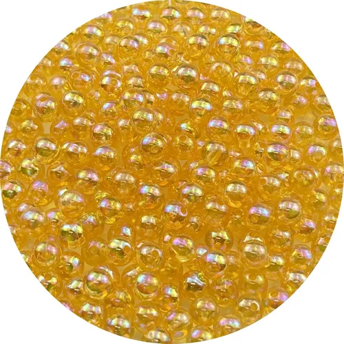Miniatura 52 de 2000 cuentas redondas acrílicas de 0.157 pulgadas (0.157 in), cuentas espaciadoras de colores AB con agujero para bricolaje, pulseras, collares