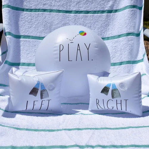 Miniatura 5 de Rae Dunn x CocoNut Float Water Wings & Beach Ball – Alas de agua inflables de tamaño infantil y juguete de agua duradero – Dispositivos de flotación