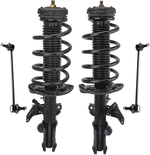 Miniatura 11 de Detroit Axle - Kit de puntales delanteros 2WD para Ford F-150 2005-2008 Lincoln Mark LT 2005-2008, 2 puntales con muelle helicoidal, 2 enlaces