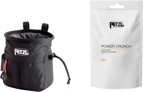 Petzl SAKAPOCHE - Bolsa de tiza ergonómica con bolsillo con cremallera para gimnasio, deporte y escalada comercial
