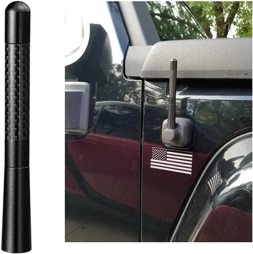 Miniatura 3 de Antena universal para coche de fibra de carbono de mástil de antena de coche