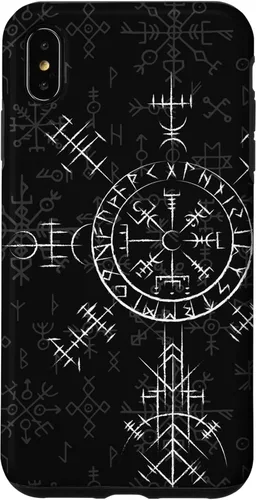 Miniatura 10 de Carcasa celta Vegvísir para iPhone 11, diseño de brújula vikinga, color celta