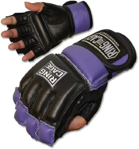 Miniatura 2 de Ring to Cage Guantes para mujer MMA Kickboxing Fitness Bag - Morado (lavanda) o rosa - Tamaño pequeño o mediano Rosado