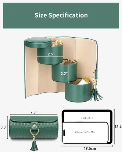 Miniatura 84 de Vlando Viaggio - Joyero pequeño, caja de almacenamiento para accesorios de viaje