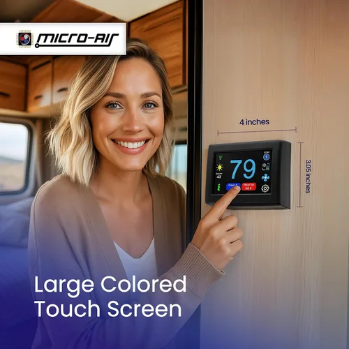 Miniatura 6 de MICRO-AIR EasyTouch - Termostato digital de repuesto para autocaravana, programable y confiable, habilitado para WiFi y Bluetooth, termostato