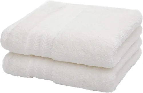 Miniatura 9 de Toallas de mano de algodón ultra gruesas, suaves y absorbentes para baño (azul, paquete de 2, 14 x 29 pulgadas), toallas multiusos para baño