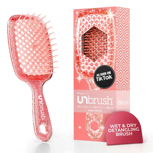 Miniatura 35 de FHI Heat UNbrush - Cepillo desenredante para cepillar sin dolor en cabello húmedo o seco — Cerdas antiestáticas DuoFlex duraderas, mango ligero
