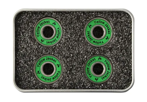 Miniatura 8 de Yellow Jacket - Paquete de 8 Rodamientos profesionales de alta calidad para patineta skate o longboard, 608, ABEC