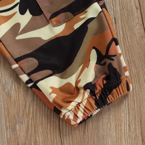 Miniatura 85 de Mandizy Conjunto de ropa de otoño para bebé niña pequeña, sudadera de manga larga con estampado de letras bendecidas, pantalones de camuflaje