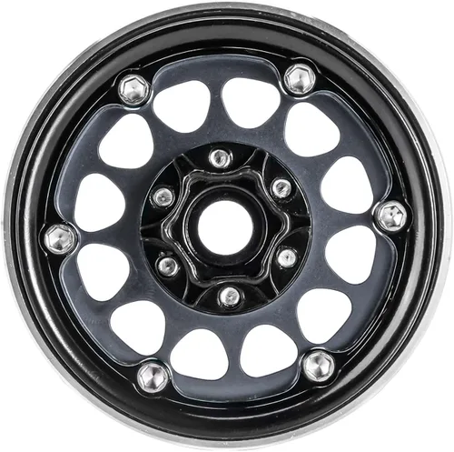 Miniatura 6 de INJORA 1.9 Beadlock Wheel Deep Dish Negative Offset de 10.4mm con llanta de rueda para 1/10 RC Crawler Auto Axial SCX10 90046 AXI03007 TRX4 VS4-10