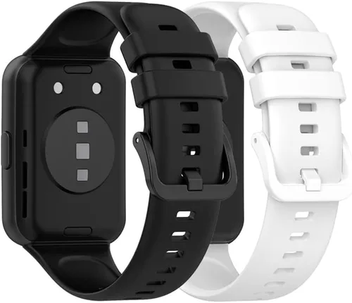 Miniatura 23 de Senter Correas de repuesto de goma suave de liberación rápida para Huawei Watch Fit 2 Smart Watch Blanco