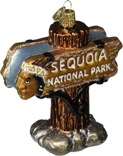 Miniatura 13 de Old World Christmas - Adornos de vidrio soplado para árbol de Navidad, Parques Estatales, Parque Nacional de los Glaciares