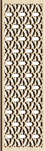 Miniatura 146 de Madison Paneles de pared decorativos de madera con calado, 9 3/8 pulgadas de ancho x 24 3/8 pulgadas de alto x 3/8 de alto, roble rojo rojo (Red Oak)