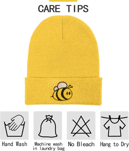 Miniatura 6 de Ozrhuve Lindo gorro de invierno - Gorro para mujer - Gorro de invierno con puños de calavera para reloj de pescador