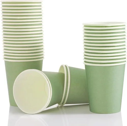 Miniatura 5 de Platos de papel verde salvia, platos y servilletas, suministros para fiesta, 200 unidades, decoración de despedida de soltera, cumpleaños, 50