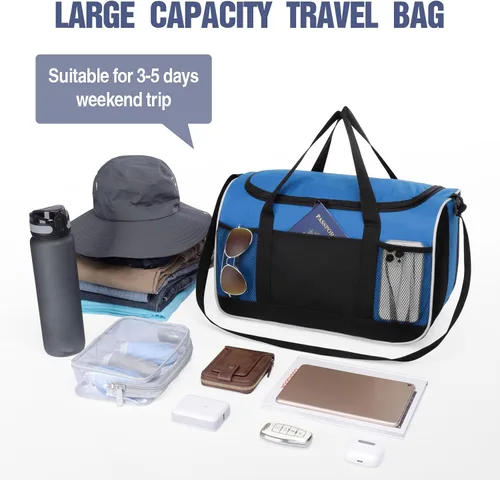 Miniatura 5 de Bolsa de lona, 17 pulgadas BuyAgain, pequeña bolsa de deporte de lona