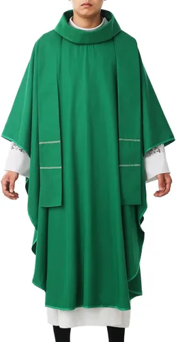 Miniatura 6 de BLESSUME Esperanza/Espíritu Iglesia Sacerdotes Sólidos Casulla Misas Vestiduras