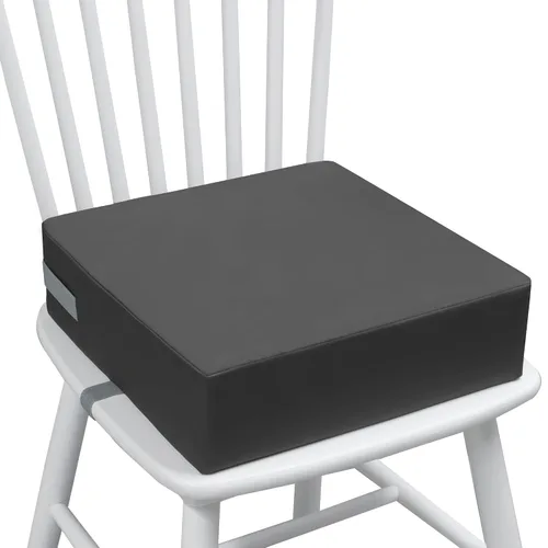 Miniatura 9 de Eiury Asiento Elevador para Niños Pequeños Mesa de Comedor Silla de Cocina, Cojín de PU Impermeable Anti-Rayones, Base Antideslizante, Correas