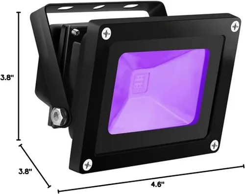 Miniatura 2 de 10 W Lámpara UV led de de alta potencia para espacios IP65 impermeable (85V-265V AC) para curación, luz de fondo, pesca, acuario, brilla