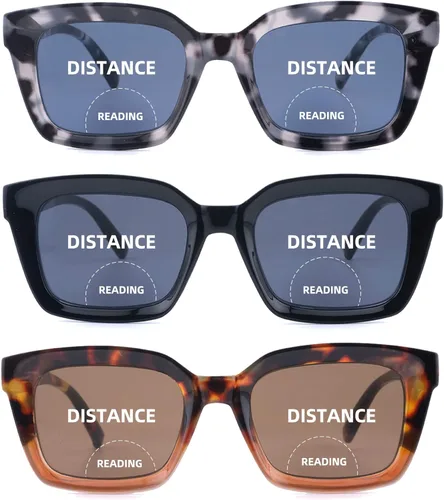 Miniatura 17 de HIYANJN Gafas de lectura bifocales para mujeres y hombres, luz azul, lectores de computadora, lentes de transición superior transparente para mujer