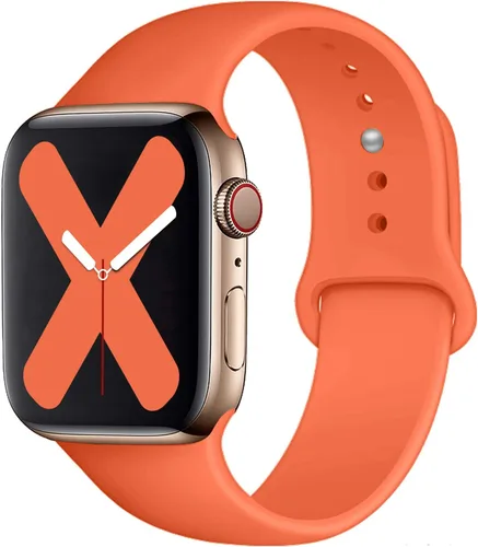 Miniatura 15 de Saucyi Compatible con Apple Watch Band 1.614 in 1.575 in 1.496 in 1.929 in 1.772 in 1.732 in 1.654 in, correa deportiva de silicona suave con cierre