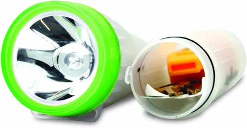 Miniatura 4 de Vida Gear linterna LED 4 en 1 multimodo 30 lúmenes, mango brillante y compartimento de almacenamiento, color azul. Verde