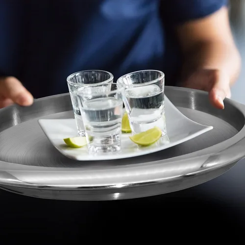 Miniatura 3 de Oggi Vasos de chupito con base pesada, juego de 6 vasos de chupito de vidrio real, diseño fresco y clásico, regalos ideales para padrinos de boda