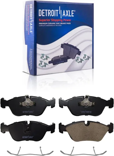 Miniatura 124 de Detroit Axle - Pastillas de freno traseras para Honda Odyssey 2011-2017 Pilot 2007-2013 MDX 2010-2013 ZDX 2010-2013 Pastillas de freno de cerámica