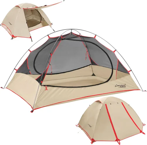 Miniatura 12 de Clostnature Tienda de campaña ligera para mochileros, 1/1.5/2/3/4/6 personas, tienda de campaña ultraligera e impermeable, tienda de campaña de 3