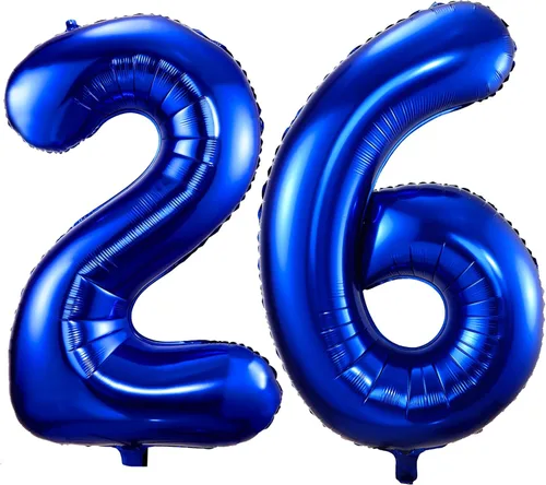Miniatura 19 de Globos de color azul marino con el número 14, globos de cumpleaños de 40 pulgadas, color azul oscuro, globos de cumpleaños de 14 o 41 pulgadas, Azul