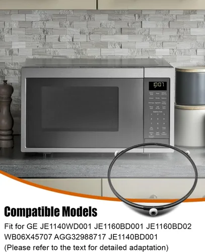 Miniatura 5 de Anillo giratorio de microondas apto para horno de microondas GE LG de 9.25 pulgadas, reemplazo WB06X45707 AGG32988717 JE1140BD001