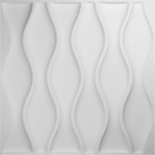 Miniatura 5 de Ekena Millwork WP20X20AIWH 19 5/8 pulgadas de ancho x 19 5/8 pulgadas de alto Ariel EnduraWall Decorativo 3D Panel de pared cubre 2.67 pies cuadrados