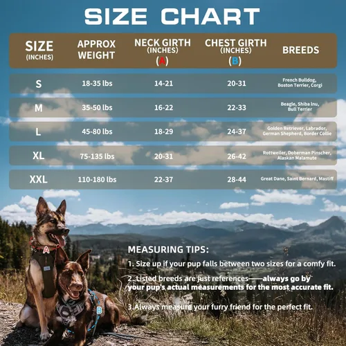 Miniatura 8 de Auroth - Arnés táctico para perros pequeños y medianos, sin tirones, arnés ajustable para mascotas, reflectante, K9, entrenamiento, trabajo, de army