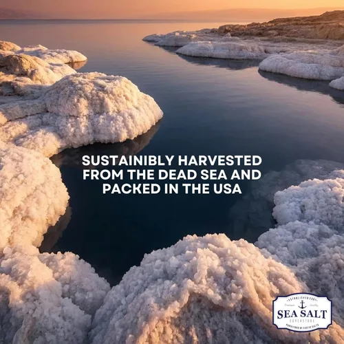 Miniatura 7 de Sea Salt Superstore Sal natural del Mar Muerto para remojar, sales minerales de grano grueso de Israel, que apoyan la relajación muscular