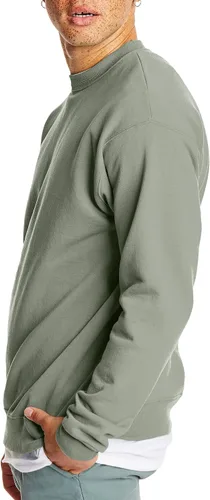 Miniatura 3 de Hanes EcoSmart - Sudadera de vellón de mezcla de algodón, sudadera de cuello redondo para hombre