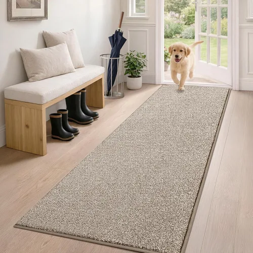 Miniatura 43 de PURRUGS Alfombra de área de fácil cuidado de 4 x 6 pies, antideslizante, lavable a máquina, tapete para puerta de perro, resistente a las manchas