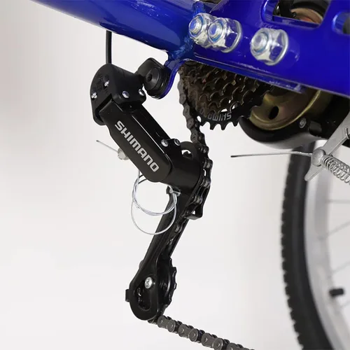 Miniatura 8 de Triciclo para adultos de 24 pulgadas, bicicleta de tres ruedas de 7 velocidades con cesta grande, bicicletas cómodas para recreación, compras