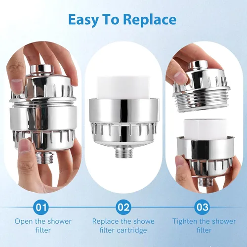Miniatura 3 de Cartucho de repuesto de filtro de ducha de 20 etapas, SF100 de alto rendimiento, filtros de ducha SF220 para agua dura, cartucho de repuesto