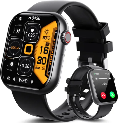 Miniatura 9 de Reloj inteligente para hombres y mujeres (marcado/respuesta de llamadas), rastreador de actividad con monitor de frecuencia cardíaca/sueño, 100