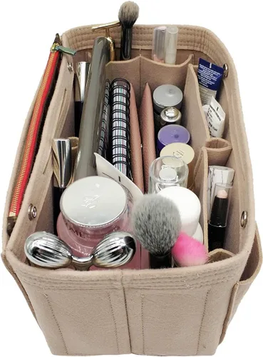Miniatura 34 de LEXSION Organizador de fieltro para bolso – Bolsa de bolsillo múltiple en bolsa organizadora