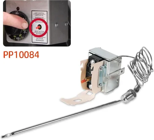 Miniatura 2 de Interruptor de límite alto PP10084 para equipos de freír, uso para freidoras eléctricas o de gas, Hi-Limit 450 °F fijo