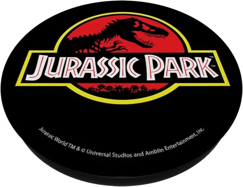 Miniatura 2 de Jurassic Park PopSockets PopGrip estándar con logotipo original clásico
