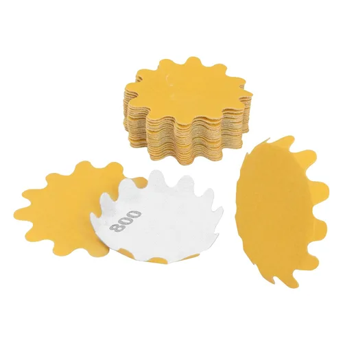 Miniatura 33 de Keystone Flex Edge Gold - Discos de lijado de gancho y bucle de 1 pulgada, papel de arena ondulado para lijadoras de cuencos y accesorios de lijado