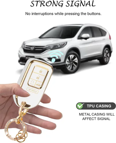 Miniatura 3 de Funda para llavero Honda compatible con Accord Civic CRV Pilot Odyssey 5 botones, carcasa de TPU suave para llaves