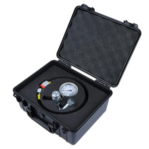 Miniatura 8 de Sistema de carga de acumulador de nitrógeno hidráulico y kit de prueba de presión, kit de manómetro hidráulico con 1 medidor y 1 manguera de gas