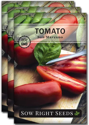 Miniatura 8 de Sow Right Seeds - Semillas de tomate San Marzano para plantar - Paquete de reliquia sin OMG con instrucciones para plantar un jardín de verduras