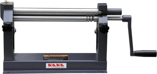 KAKA INDUSTRIAL Máquina de rollo deslizante, 12 pulgadas de ancho de 22 Ga. (0.03 pulgadas) de capacidad de acero grueso, rodillo de chapa manual