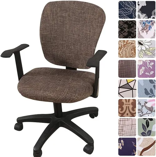 Miniatura 34 de Melaluxe - Funda para silla de oficina de computadora, funda universal protectora y elástica, cubierta elástica para silla giratoria